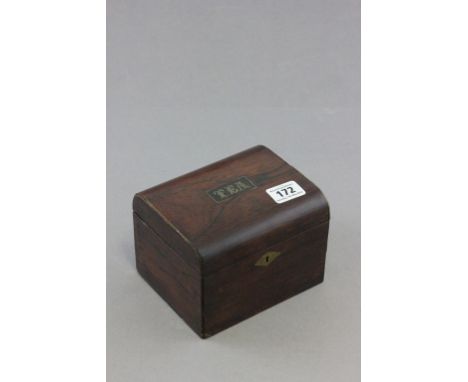 19th century Rosewood Tea Caddy