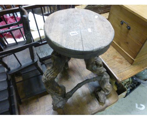 Rustic Stool made from the Branches / Roots of a Tree