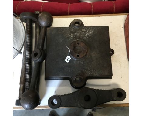 Vintage Furnival & Co, Reddish Cast Iron Book Press