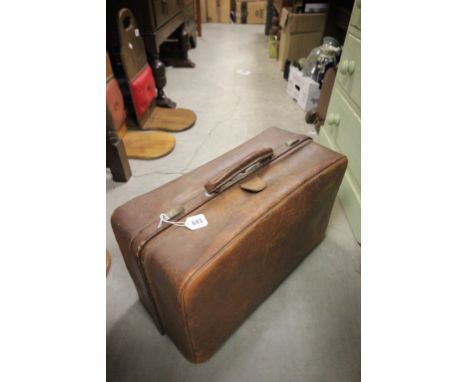 Vintage Leather Gladstone Bag