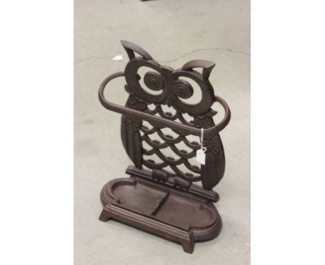 Cast Iron Stick Stand in the form of an Owl