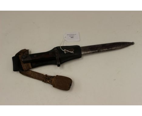 WW1 Imperial German Mauser export bayonet. 25cm long blade. Complete with scabbard, frog and portepee.