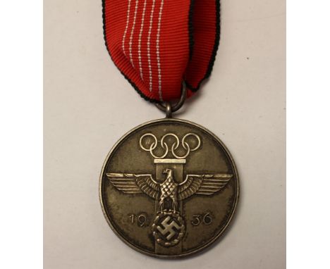 WW2 Third Reich 1936 Olympic Games Medal.