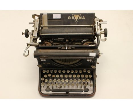 WW2 Third Reich SS Issue Typewriter by GROMA. Has the correct original Runic SS key. In need of restoration.
