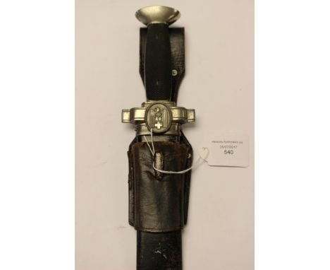 WW2 Third Reich DRK Mans Hewer. Complete with scabbard and correct black leather frog.