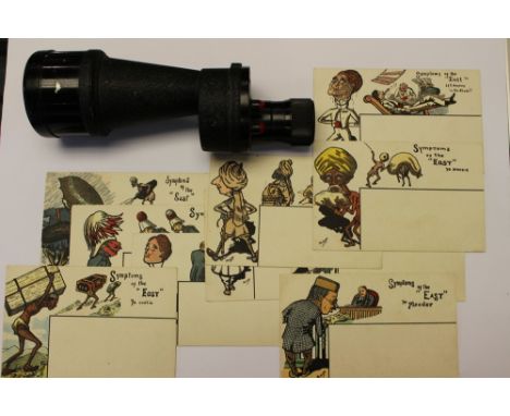 WW2 British Royal Navy 1944 dated Monocular, Broad Arrow marked. Along with a series of Ten British Indian Army military them