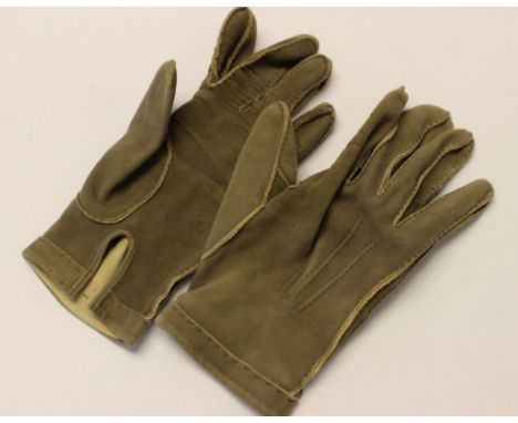 WW2 Third Reich Heer Officers Leather Kid gloves.