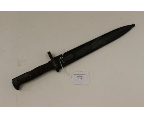 WW1 Mauser Export bayonet and scabbard. 25cm blade.