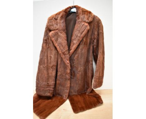 A vintage red squirrel fur coat.