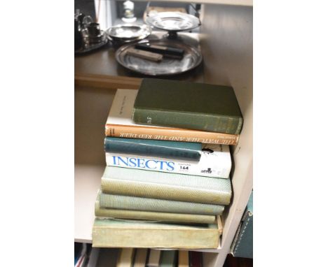Nine vintage natural history books, including Richard Perry-The Watcher and the Red Deer and Edward Step FLS- Toadstools and 