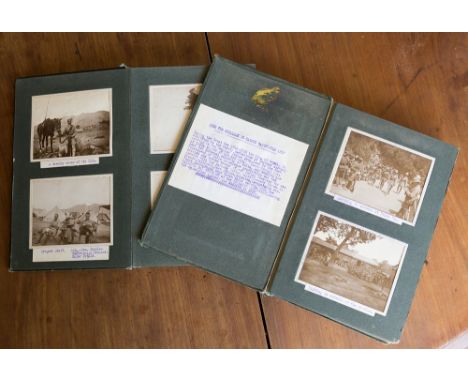 An important lot of Great War interest, two albums (one quarter filled) documenting the Great War in India and Nepal, the ins