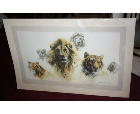  after David Shepherd CBE FRSA FGRA (British, b.1931), 'Just Cats', limited edition print, signed in pencil, no. 137/850, 22½