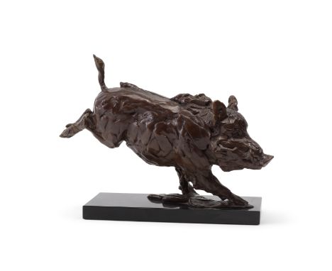 Mark Coreth (British, born 1958)Warthog signed and numbered 'M. Coreth/3/6' (to lower edge)bronze with a dark brown patina34c