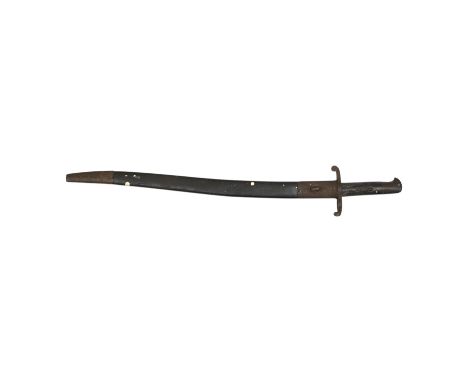 A Middlesex Rifle Volunteers bayonet, named to George Brooking, with regimental badge, owner’s name and initials, all on the 