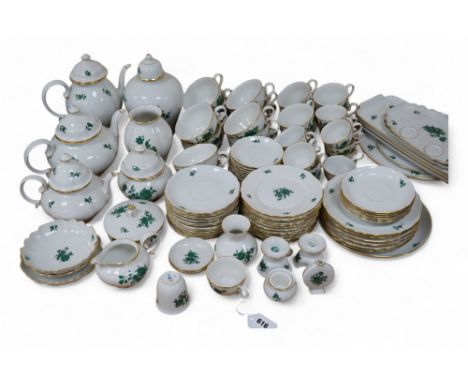 An Augarten Wien Austria part tea / dinner service. Condition - appears goodCondition ReportCoffee pot, two teapots, covered 