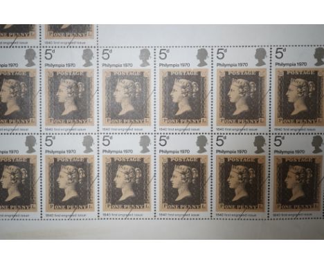A large quantity of mint stamps, booklets, autograph albums, a sketch book, photos, etc. (2 boxes).