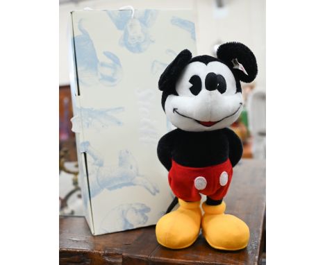 A boxed Steiff Mickey Mouse, 26 cm high 