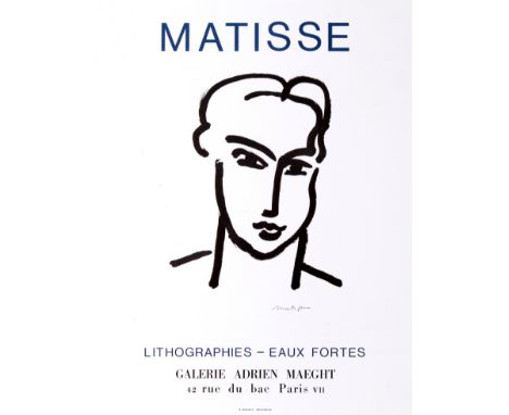 Original vintage gallery advertising poster for an exhibition of lithography and etchings / Lithographies - Eaux Fortes by th