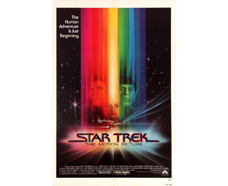 Original vintage movie poster for the futuristic sci-fi cult classic film Star Trek: The Motion Picture directed by Robert Wi