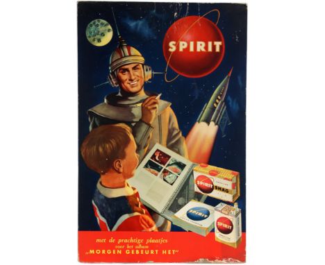 Original vintage advertising poster for American Spirit Virginia Cigarettes and Tobacco: With the beautiful pictures for the 