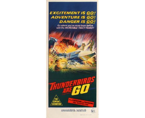 Original vintage movie poster for the Australian release of the British science fiction adventure film Thunderbirds Are Go - 