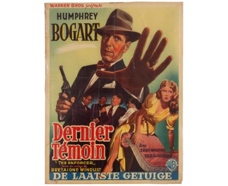 Original vintage movie poster for the Belgian release of the American Film The Enforcer (Belgian title: De Laatste Getuige; F