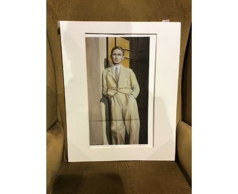 Gail Stathakis. Greek school.A limited edition print titled  'Dad at Hylton terraceâ€™ 7/10 signed in pencil bottom right. Mo
