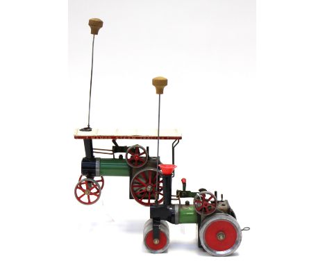 MAMOD: An unboxed Steam Tractor, TE1A, together with an unboxed Steam Roller. (2)