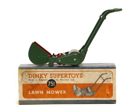 DINKY: A boxed Dinky Supertoys Lawn Mower, '751', in early cardboard box.