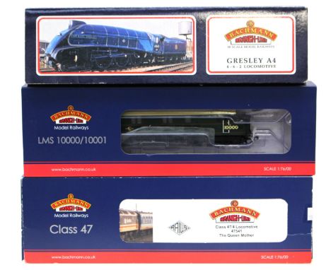 BACHMANN: A boxed OO gauge, LMS 10000 BR Green Lined Orange &amp; Black, '31-995', a boxed OO gauge, Class 47 Diesel 47541 'T