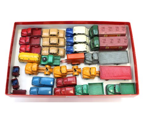 DIECAST: A collection of unboxed diecast vehicles to include: Dinky Dublo examples. (one box)