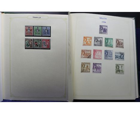 British Commonwealth Stamps - a collection of  British Commonwealth  Queen Elizabeth II Stamp Collection in SIMPLEX Album 195