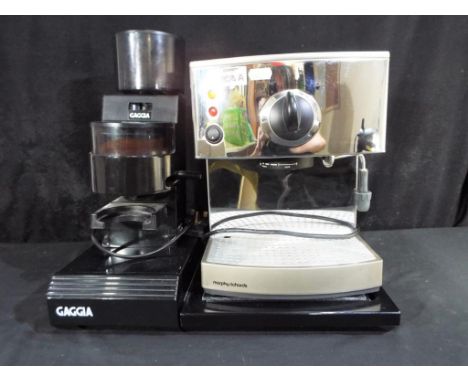 A Morphy Richards coffee machine Gaggia grinder, Est £20 - £40.