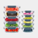 10pc Glass Food Storage Containers. - ER46