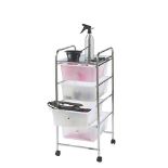 4 Drawer Trolley - White. - ER46