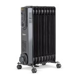 9 Fin Oil Filled Radiator 2000W - Black. - ER46