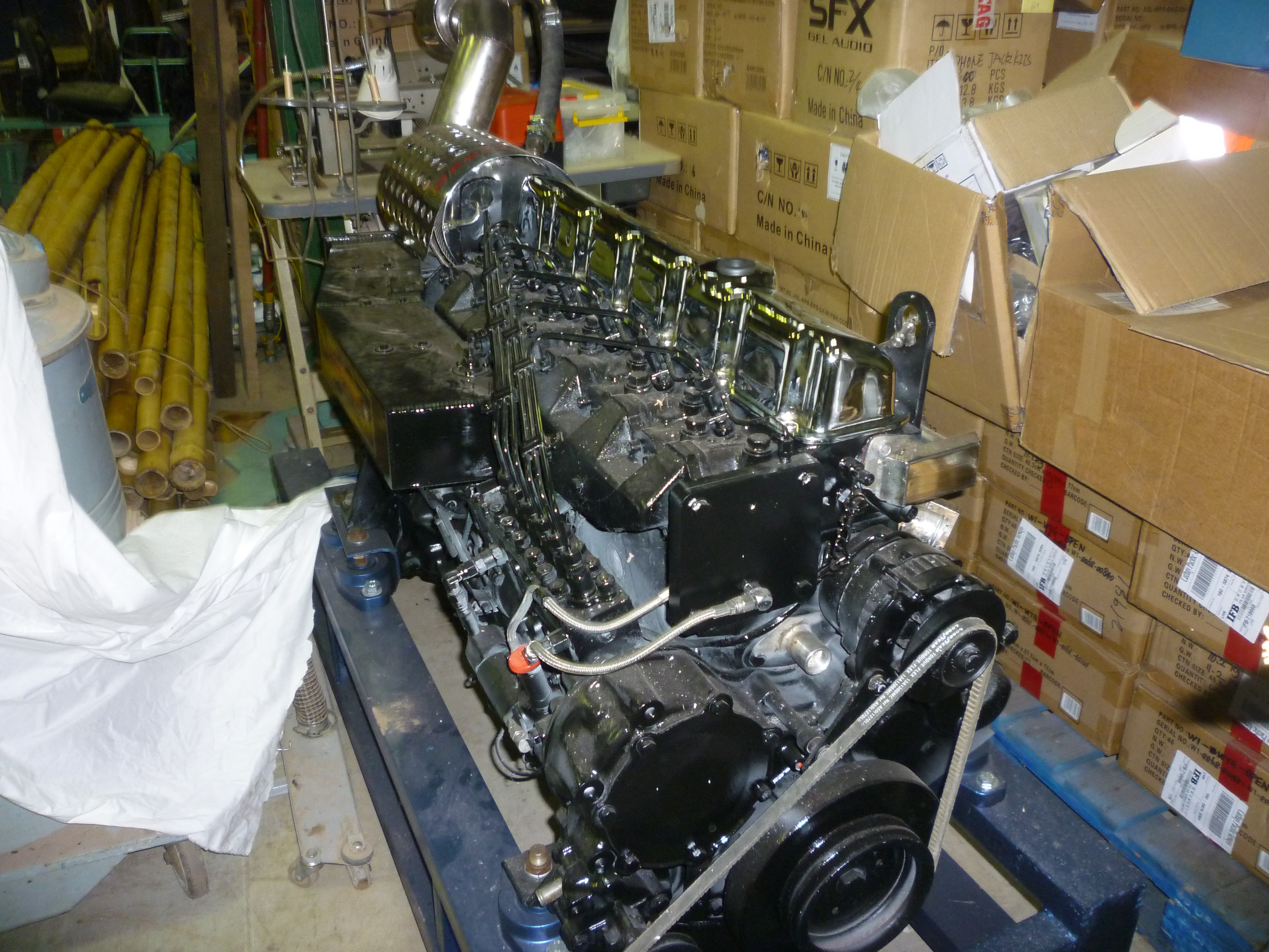 PAIR OF NEW MERLIN (FORD) 7.8L 400 hp TURBO & INTERCOOLED MARINE DIESEL