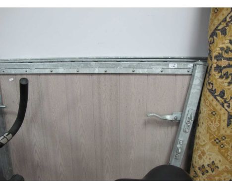 Pair of Garden Gates and a Side Gate, garden gates 224cm, side gate 114cm.