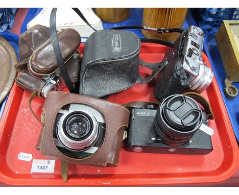Cameras - Rolleiflex SL 35 E, Braun Super paxette , Yashica Electro 35, Werra