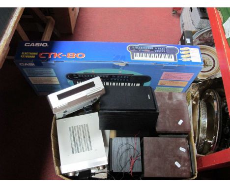 Casio CTK-80 Electronic Keyboard (boxed). Sony MP3 and Technics stack system