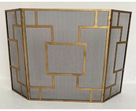 FIRE GUARD, three fold, art deco style, 120cm x 83cm. 