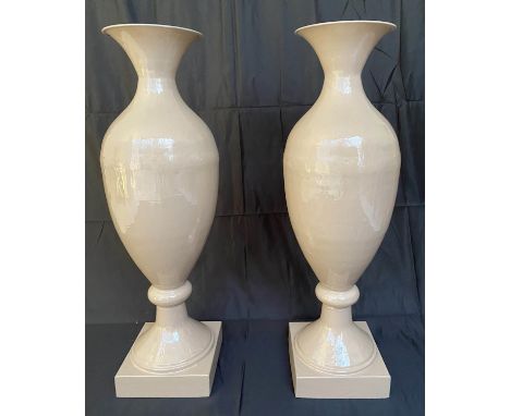 FLOOR VASES, a pair, glazed ceramic, 80cm x 22cm. (2) 