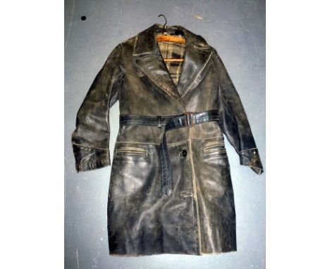 Appears to be a size - 'S', together with a vintage green waterproof 'Belstaff' coat. (2)