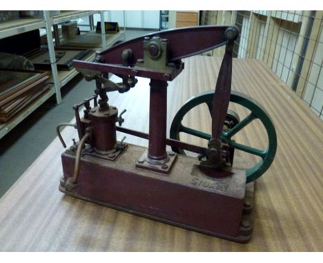 A large and extremely well detailed scale model of a 'Stuart' stationary engine. Appears complete, but requires recommissioni