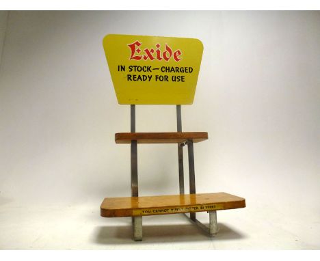 Offered in good condition. A great garage display piece, offered together with a period Exide leaflet.
