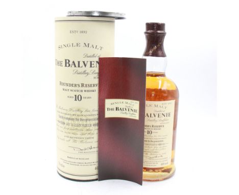 The Balvenie, 10 year old Founder's Reserve Scotch whisky, 70cl 40% vol, in presentation box 