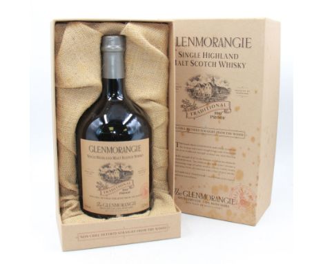 Glenmorangie, 10 Year Old Traditional 100 proof single malt Scotch whisky, 1 litre 57.2% vol, in presentation box 
