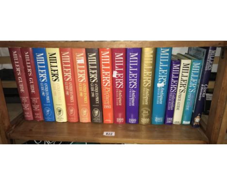 A shelf of Millers Antiques Guides