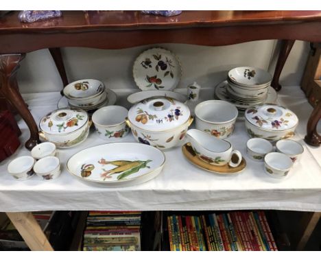 A selection of Royal Worcester Evesham dinnerware