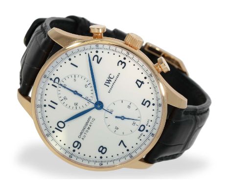 Armbanduhr: sehr hochwertige, limitierte IWC " Portugieser 150 Years 48/250" Roségold, Full-Set: Ca. Ø 41mm, 18K Roségold, Sa